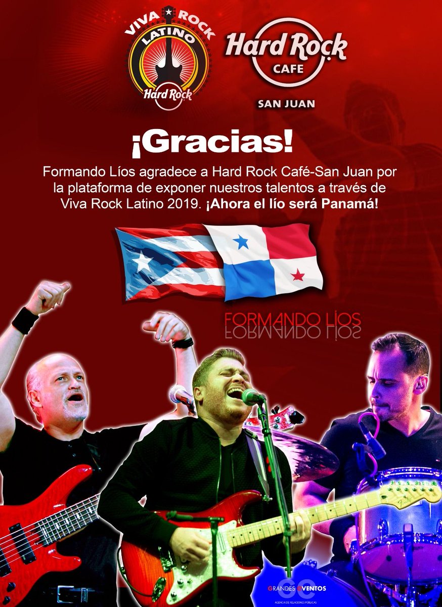 formandolios's tweet photo. @hardrockcafesj @GEVENTOSPR #vivarocklatino #vivarocklatino2019 #formandolios #grandeseventospr https://t.co/DDW3ODHKsQ