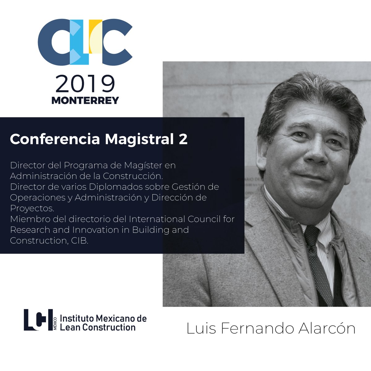 CLIC20191's tweet photo. Este 11, 12 y 13 de noviembre podrás conocerlos en nuestro Congreso LEAN Internacional de la Construcción - CLIC 2019
Compra tu boleto con 5% de descuento aquí: https://t.co/Hxtzf75pwN 
#CLIC2019MX   #ActualízateLEAN https://t.co/4S0W5lqrJY