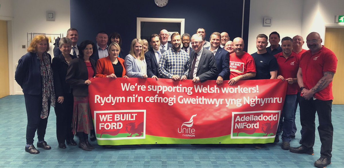 PeteHughesUnite's tweet photo. Unite is determined to do all we can to ensure Ford Bridgend maintains a level of viable production. We’ve now got support from the Welsh govnt to send a joint TU/Welsh govnt delegation to the highest levels @Ford in the USA & take our #WeBuiltFord campaign to the next level. https://t.co/i2LVBehUjE