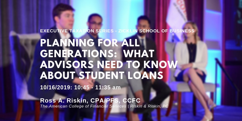 I don't know if I am #crazy or extremely #motivated to be presenting at a #tax conference on #studentloans the day after the #october #taxfilingseason ends! <a href="/TheAmerCol/">The American College of Financial Services</a> 

registration.baruchcaps.com/baruch/course/…