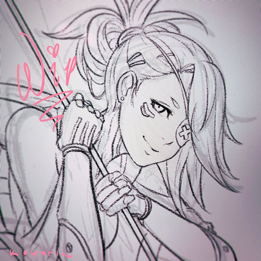 WIP of my next character for my WEAPON GIRLS 3 zine! 