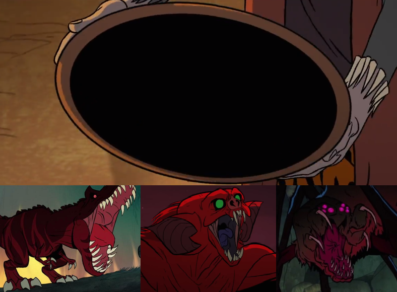 I've got a feeling that the dark goo is responsible for the more obscure inhabitants of Primal's world, like the horned Tyrannosaurs, the red bats and the giant spider. Funny how a Harryhausen-ish, random world could have such potential worldbuilding.
#GenndyTartakovsky #Primal