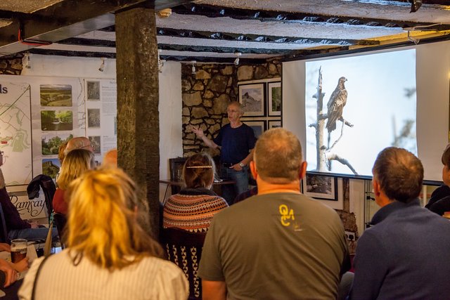 AllanHotel's tweet photo. Very enjoyable and informative talk on Saturday 13 October on the wonderful wild birds of prey in the Pentland Hills with Dr. Richard Sale @mbtaguk @drwphoto #carlops #pentlands #penicuik #RSPB https://t.co/2RNQxqW5Vc