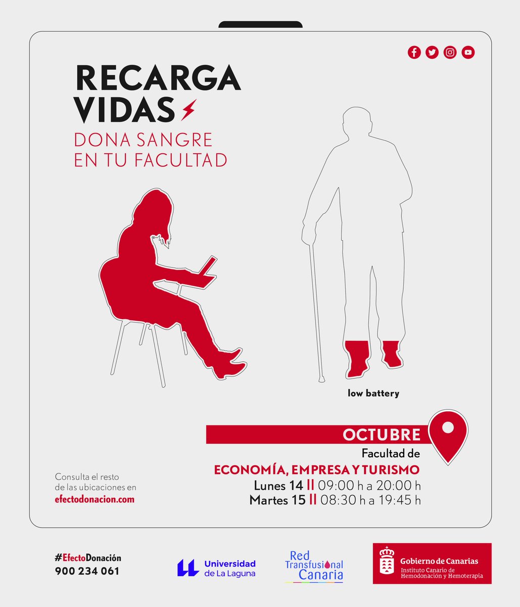 ichhCanarias's tweet photo. ¿Te vienes a salvar vidas mañana en la 
@ULL?

Nuestras unidades móviles estarán en:
📍 Facultad de Ciencias, sección de Química
📍 Facultad de Economía, Empresa y Turismo

Consulta horarios en > https://t.co/N6YvlAcyaH https://t.co/D59lior47j