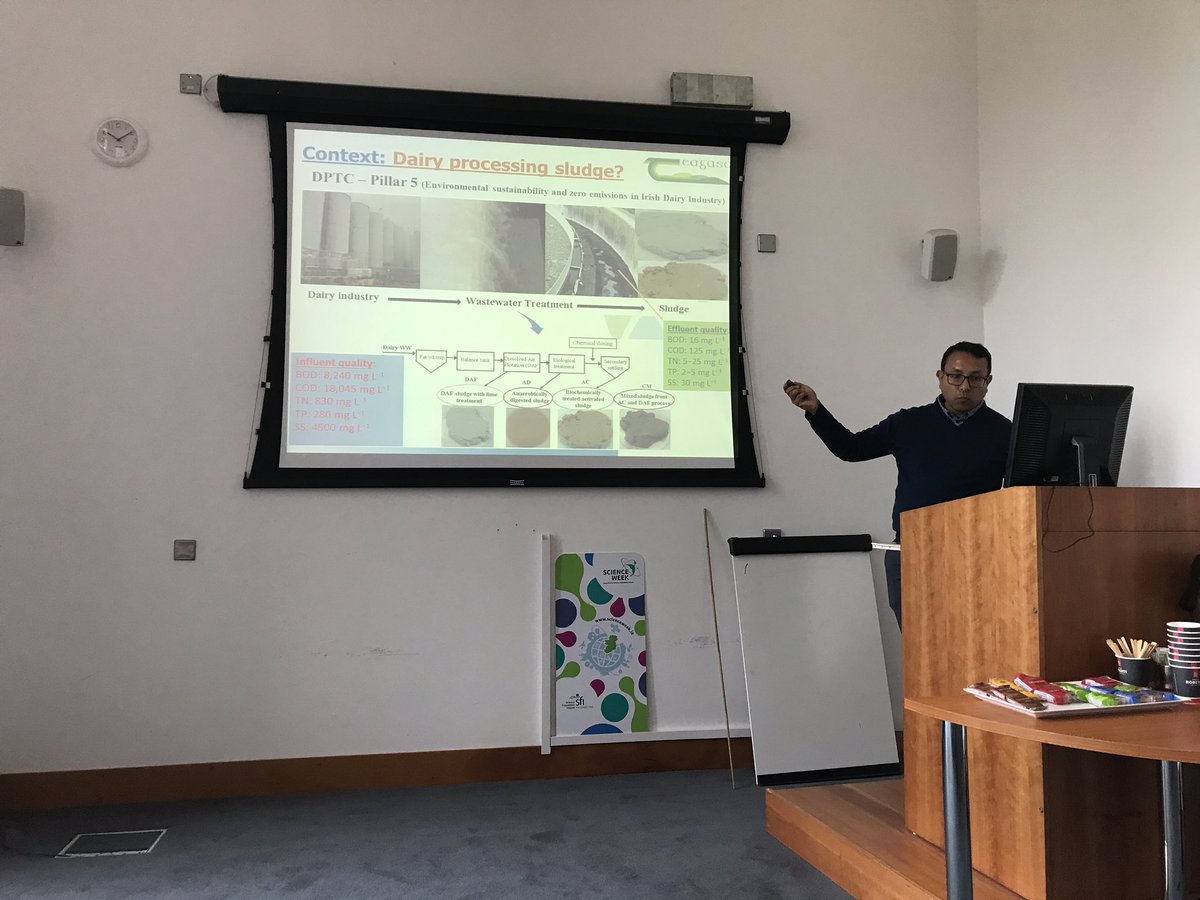 ofenton's tweet photo. Great day today with our final #DPTC meeting presenting our results on the value of dairy processing waste. It is not waste but a fertilizer. #teagascjc #biobasedfertilizers 
@KarenDaly053 @SM_Ashek https://t.co/wCKK1x5SHF