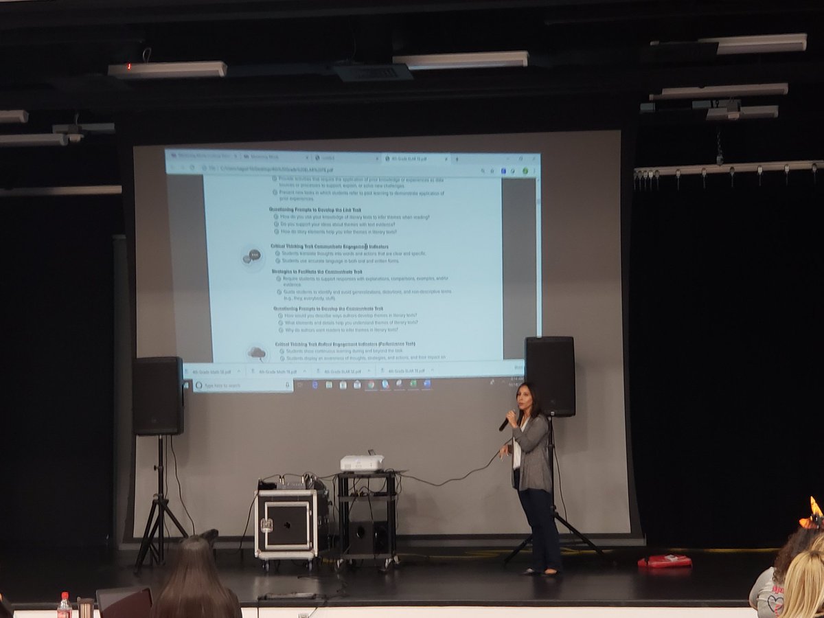 SAguirre_RES's tweet photo. Ms. Terri Ballesteros reviewing Think It Up for ELAR and Math! Pre-Assesments, Interventions, OERs, frequency tables, and online access! #ThinkItUp #TeamSISD #BuffaloStrong https://t.co/CDb4sjyDjf