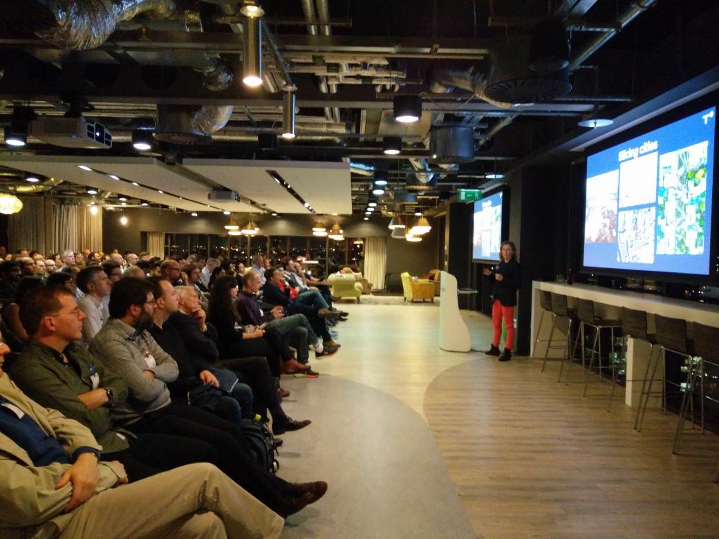 ConidiFrancesca's tweet photo. Mervi Sepp on "slicing cities" and creating neighborhoods @DatabeersDub https://t.co/OX1WJCRHZN