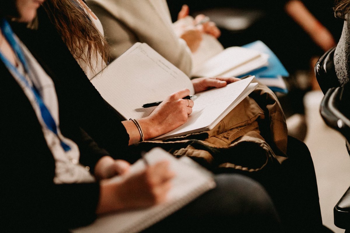 UpstateSocial's tweet photo. Notes on notes on notes. 📝

What's one piece of information you wrote (or typed!) down during #upstatesocial19 you think we should all remember? https://t.co/6SDPI8FtBf