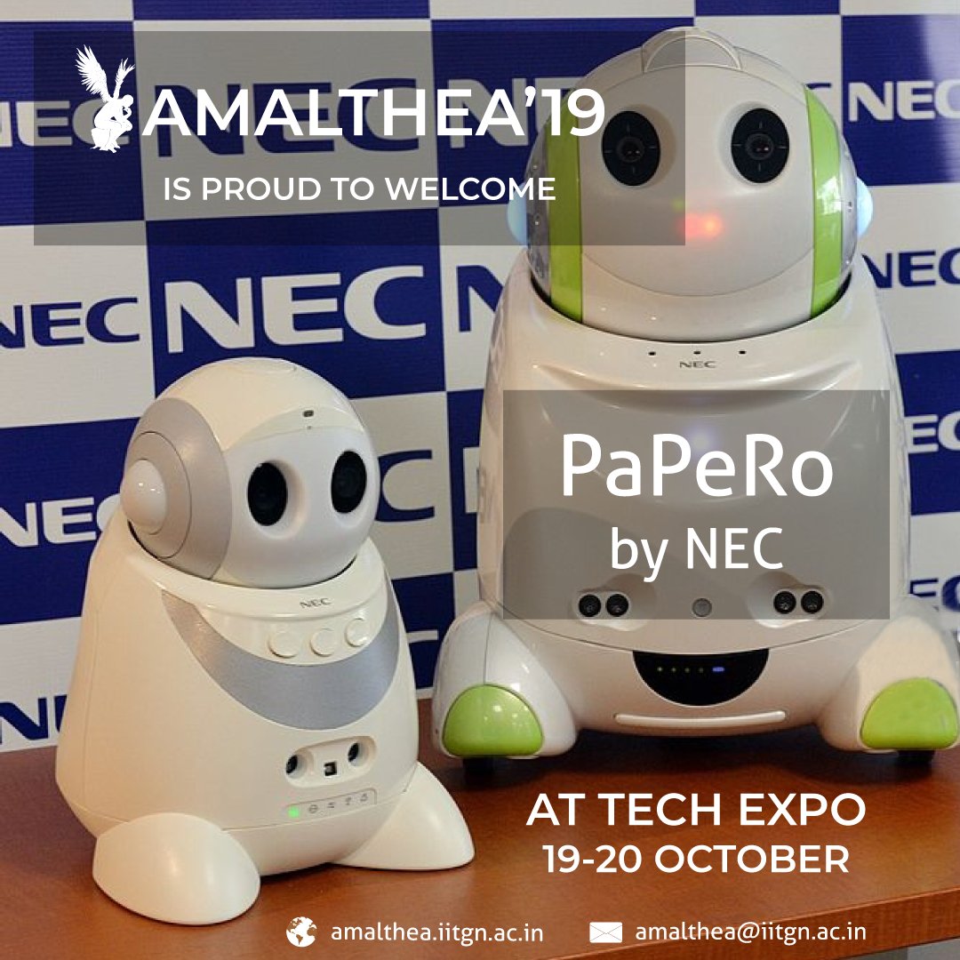 amalthea_iitgn's tweet photo. Are you a tech freak?

Does cutting-edge technology give you goosebumps?

Then get ready to experience great wonders of technology this year at Tech-Expo, Amalthea '19.

#aml19 #ahmedabad #gandhinagar #iitgn #iit #tech #innovation #exhibition #expo #cool #product #exciting https://t.co/qPpNudnM0l