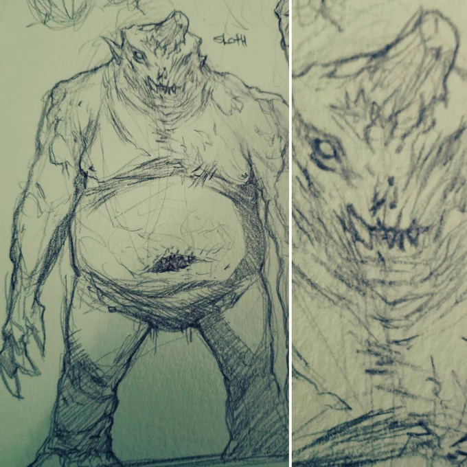 Some quick demon sketches for a short story with @Kevin_Cuffe and @bfrantz19 