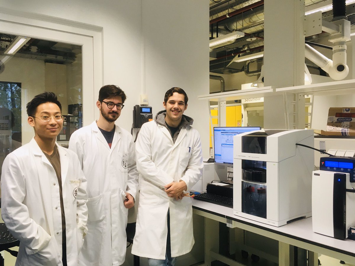 New generation of very enthusiastic and tech savvy young scientists just started their internship in our lab @ Leiden University with #capillaryelectrophoresis and #nanoparticles. #microfluidics #exosomes #extracellularvesicles  #lipoproteins #education #students