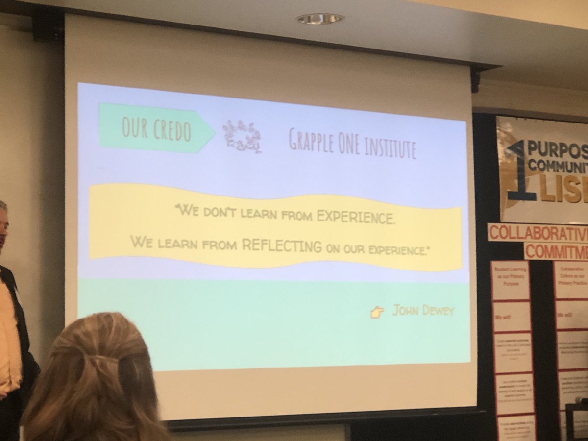 The importance of reflection!  #1LISD