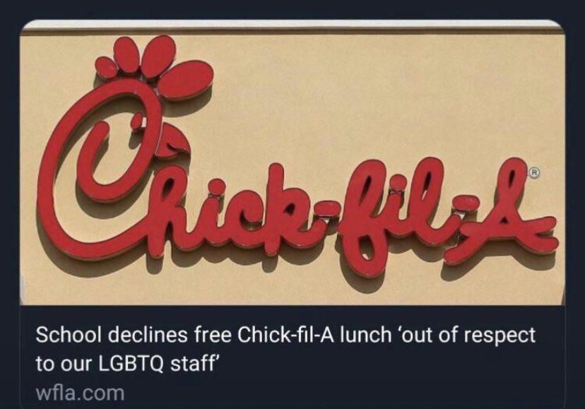 JohnLeFevre's tweet image. Louisiana public school: Help! We’ve got kids coming in hungry every day. 

Chick-fil-A: That’s awful. We’ll send free food. 

School: Nah! Fuck off.