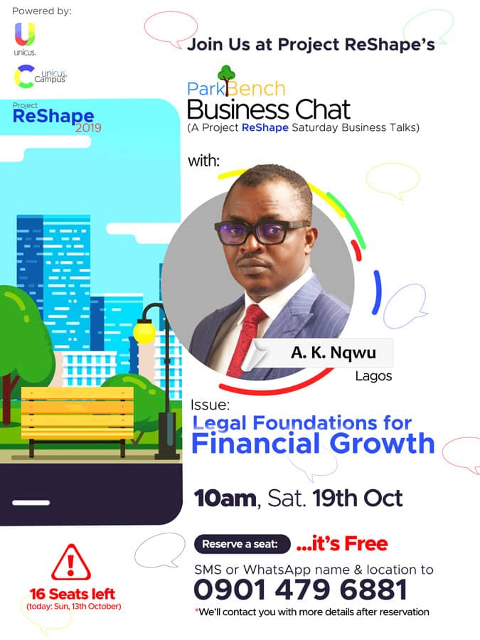 Smallingmuch's tweet photo. *ReShape 2019*
Here is our guest speaker @AKNgwu for our first Saturday's techbiz class...
*If you have a tech business or you have plans to start one, then you need to hear the success secrets he has to share*
Invite a friend *... It's free*
#ThinkSolution
#UNICUS https://t.co/JV1WUgDmHc