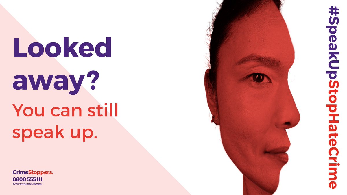 CrimestoppersUK's tweet photo. Think you know what Hate Crime is? Speak up to stop Hate Crime. Find out more about one of London’s Hidden Harms. https://t.co/DCj21SIelR

#SpeakUpStopHateCrime #NationalHCAW #SpreadLoveNotHate https://t.co/a4WWYtC48r