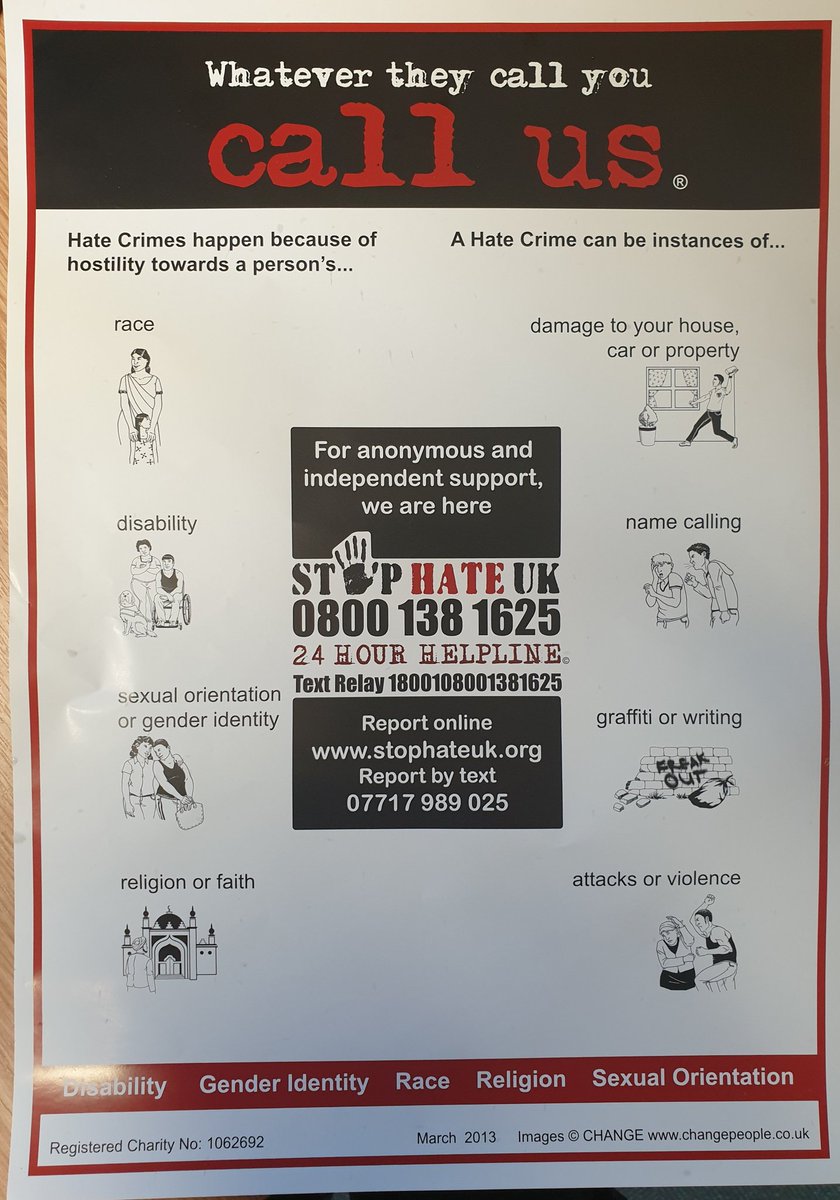 AbbeySNT's tweet photo. This week is #HateCrimeAwarenessWeek . Here is just some of the incidents we deal with on a daily basis. #SupportEachOther https://t.co/Jb3g3q534B