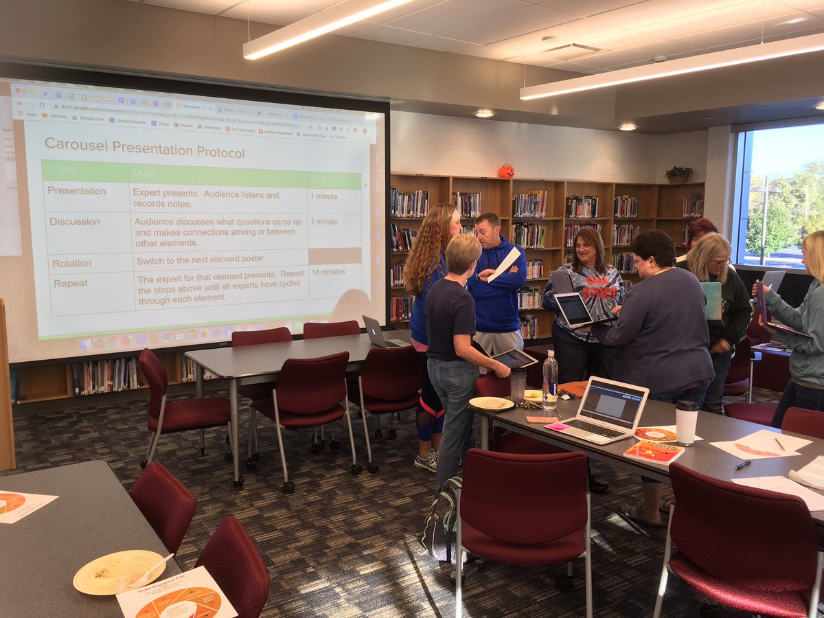 cassmedley's tweet photo. Thank you @megan_nussbaum for providing our staff a great intro to #PBL and @PBLWorks Gold Standard! #LearnLikeAVike @SeamanSchools #LearningWithoutLimits https://t.co/gPrIKMvoSc