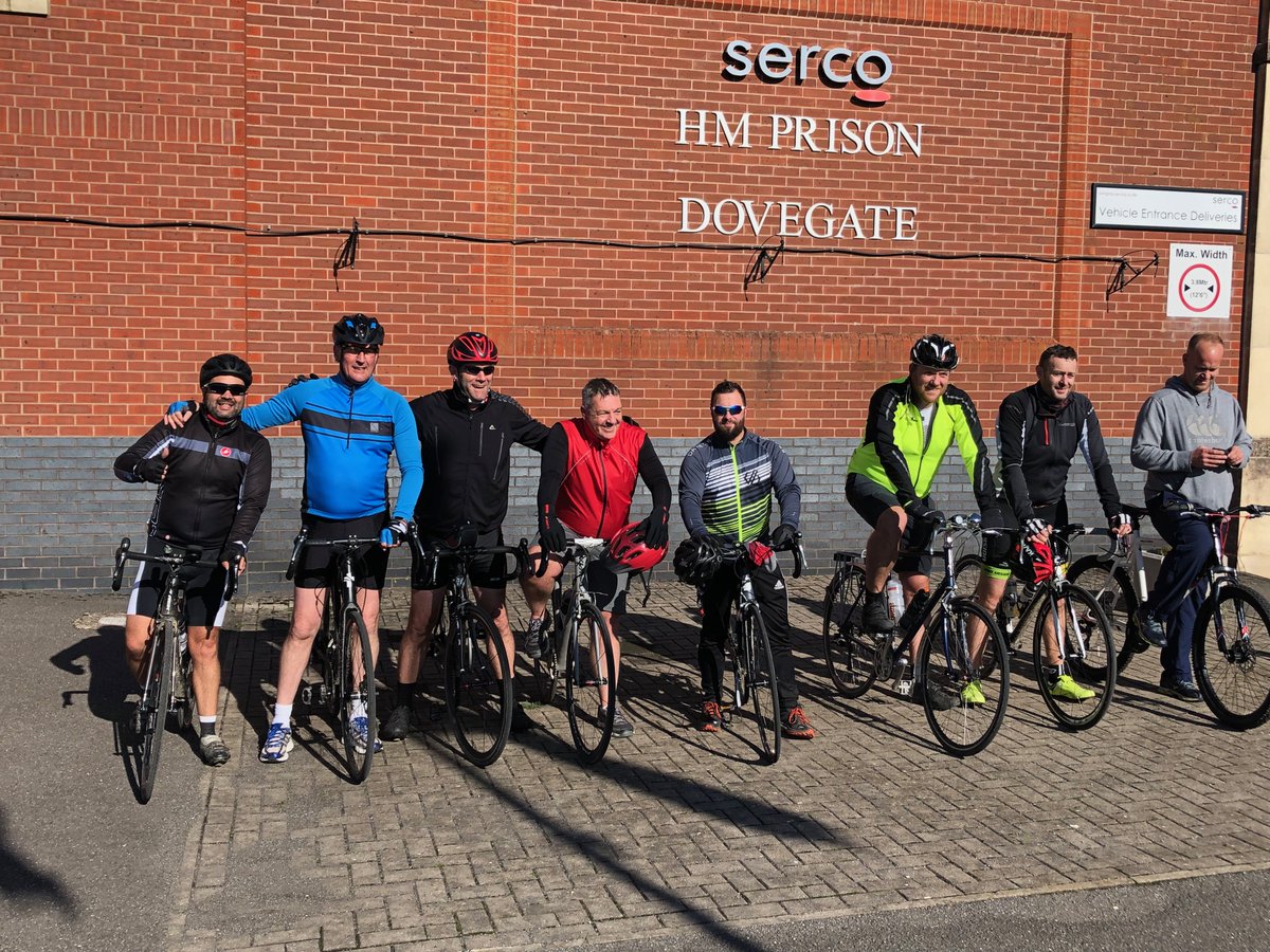 Staff from @SercoGroup, @HMPDoncaster, @HMPLowdhamG, @HMPThameside & @HMPDovegate took part in a bike ride between HMPs Doncaster, Lowdham Grange and Dovegate. The ride was a total of over 100 miles & has raised over £1800 for @TeenageCancer. #sercoandproud #charitytuesday