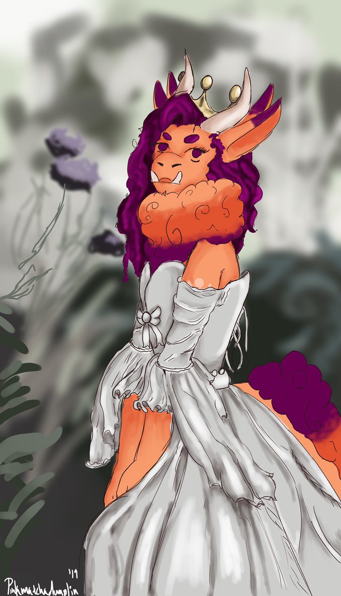 pink__matcha's tweet photo. Hey guys! So this is my nimbliss Solaris in a princess costume. I did this for a contest prompt! #nimbliss #furry #furryart #art #furrycommission #closedspecies #contest https://t.co/gpPqcXqGaw