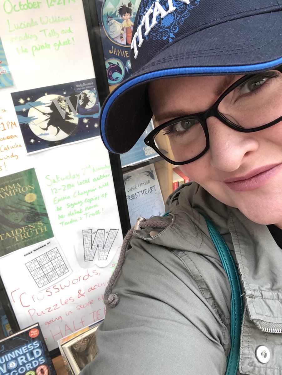 TaidenTrilogy's tweet photo. That’s my book cover in the window of @HemelWstones! I finally went to see it for myself. Book signing: 2nd November. Excited! 😁 EC #TAIDENSTRUTH #TIMEFORTAIDEN https://t.co/vdJQFNAVSI