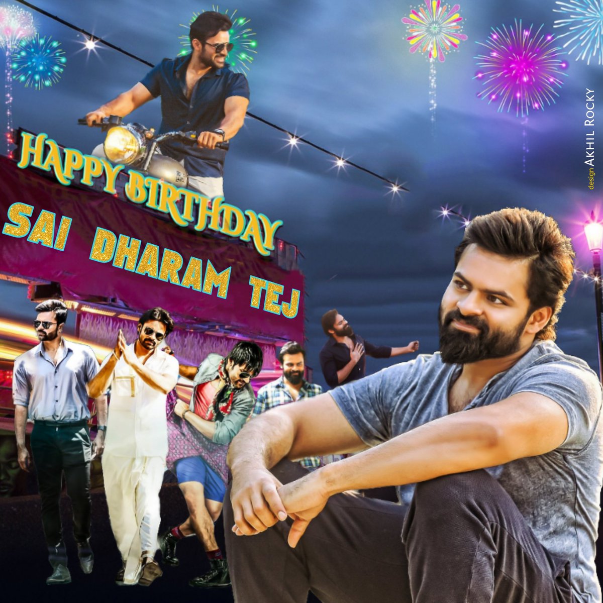 AlwaysAkhilK's tweet photo. @FanTrendsSDT @IamSaiDharamTej @Swamy_Official Here is My CDP For Our #SupremeHero || I hope You reach it Anna 🤩 @IamSaiDharamTej 's Birthday 🎂 🎉
Use the hashtag to Celebrate:-
#HBDSaiTej
Design @AkhilRocky_Rcf
#ARDesigns
Let's Change Your DPs and Spread Love ♥️
#GogreenDriveSlow 🌱🚦
HDLink:https://t.co/oNqWw36bWQ https://t.co/W7cRfE73E6