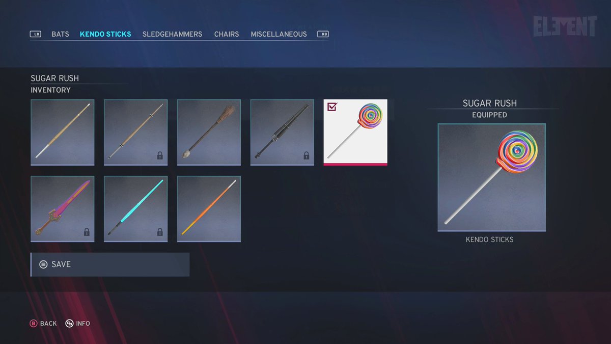 ElementGamesTV's tweet photo. NEW:  WWE 2K20 Advanced match creator now let's you pick your own weapons. Some of these weapons are so weird 😅 https://t.co/b31k1fxNZf https://t.co/QsuNbm1S8L