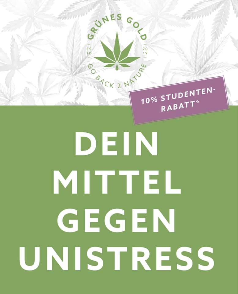 gruenes_gold's tweet photo. Ab sofort bekommt jeder #Student gegen Vorlage des gültigen Studentenausweises 10% auf unser gesamtes Sortiment. Egal ob #Extrakte, Blüten oder #Beauty-Produkte. Ihr könnt den Rabatt in all unseren #Shops in Anspruch nehmen. #GrünesGold wünscht allen ein erfolgreiches #Semester https://t.co/nDRB0wUZ3D