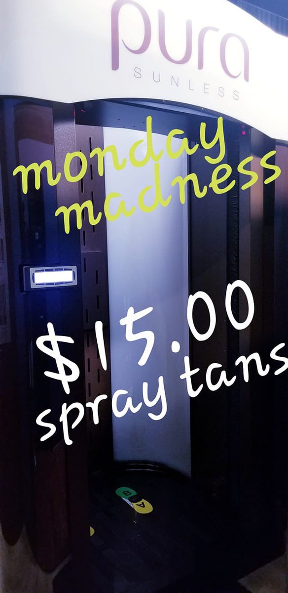 NeonAmherst's tweet photo. $15 spray tans at all Neon Beach locations! 😱 https://t.co/FQqG7jKtnx