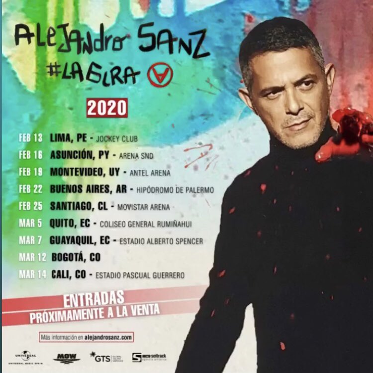 aneni14's tweet photo. Este Lunes festivo es diferente... #LaGiraColombia - @ASanz_Colombia - @AlejandroSanz - @UMusicColombia - @MowManagement - #FCSZ3 https://t.co/2J12AXNeb0
