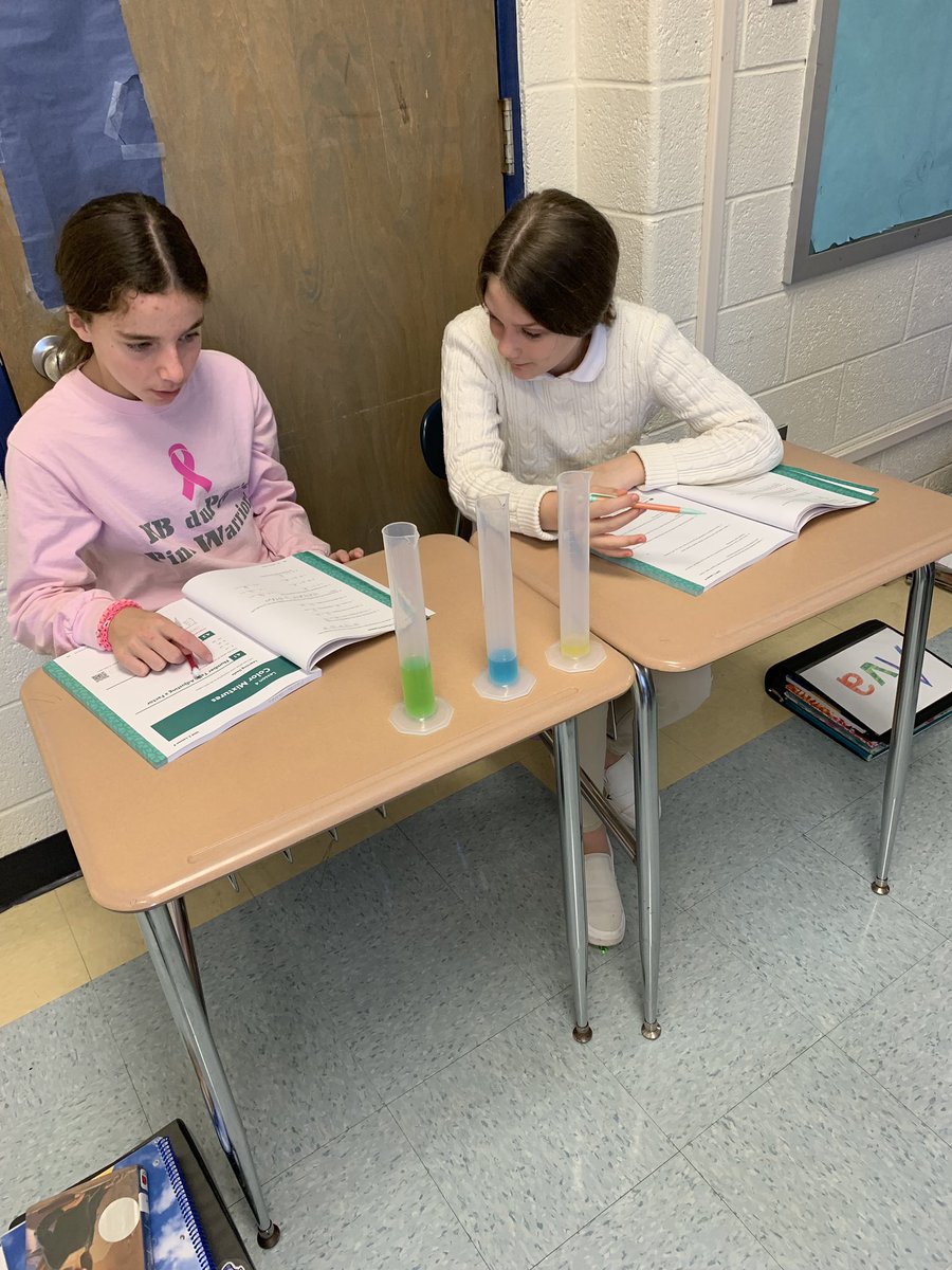 MrNewcott's tweet photo. Honors math exploring equivalent ratios by using color mixtures. #determined #ambitious @HBMSWarriors https://t.co/wJlvXJmRyO