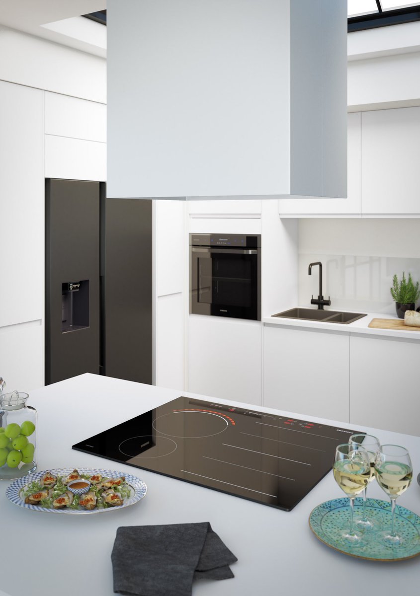 MagnetUK's tweet photo. White kitchens provide a minimal and versatile palette to enable your own style &amp; visions to shine through. 👌 Try combining with matt accents for a monochrome vibe, or try with wooden surfaces for a more traditional feel. 🖤

#WhiteKitchens #Kitchens #QualityKitchens https://t.co/w8xh1SAPFk