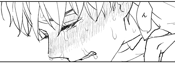 原稿が終わらないので自分史上もっとも性癖にマッチする受の顔が描けたので先にお漏らししておきます。
終わんね～～～全く焦ってないから余計終わらねえ 