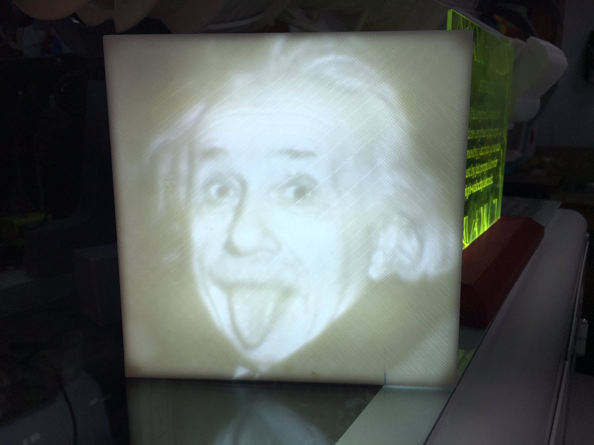 GrbyDmrtrk's tweet photo. Make #lithophane with #3Dprinting #InnovationLabTX #STEMSOS #makerspace @STEMSOS @lithophanemaker https://t.co/AW0ochYvgz