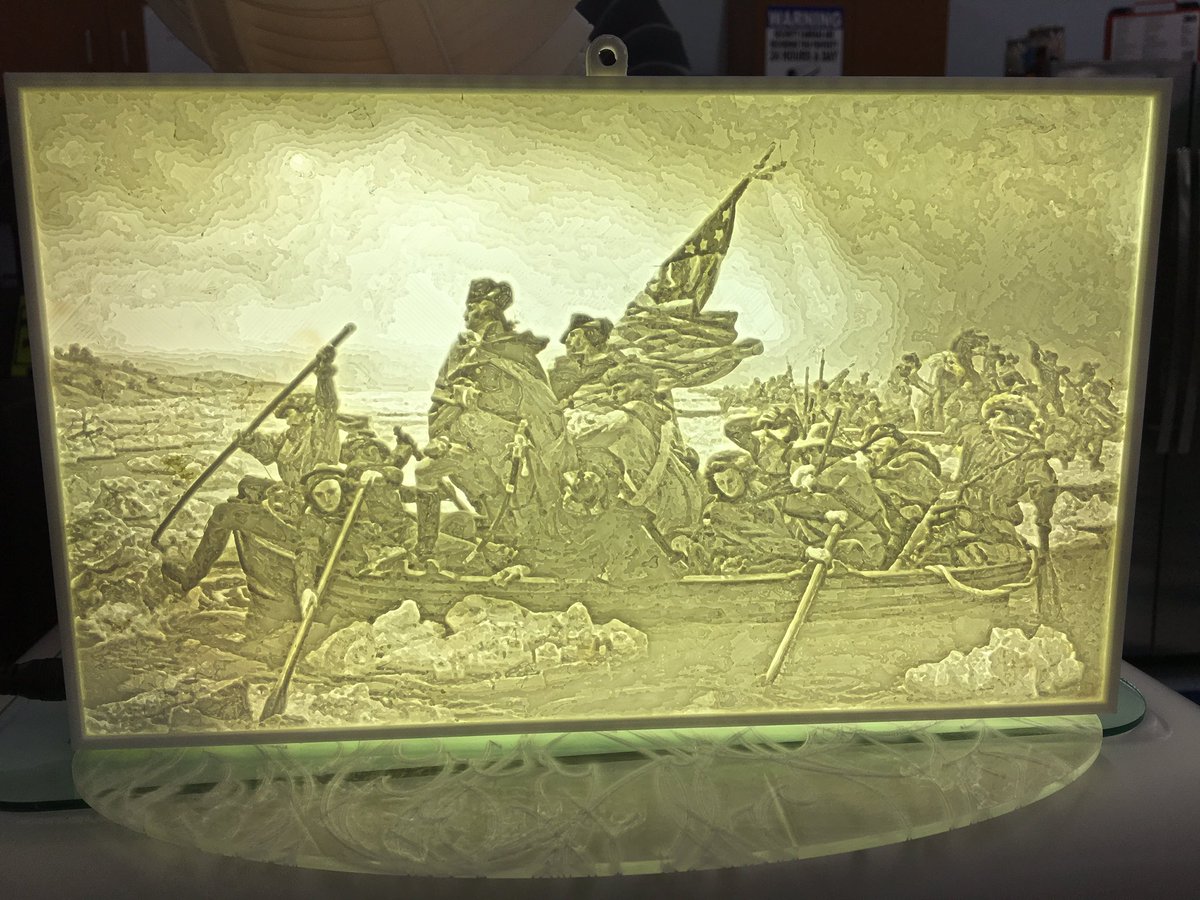 GrbyDmrtrk's tweet photo. Make #lithophane with #3Dprinting #InnovationLabTX #STEMSOS #makerspace @STEMSOS @lithophanemaker https://t.co/AW0ochYvgz