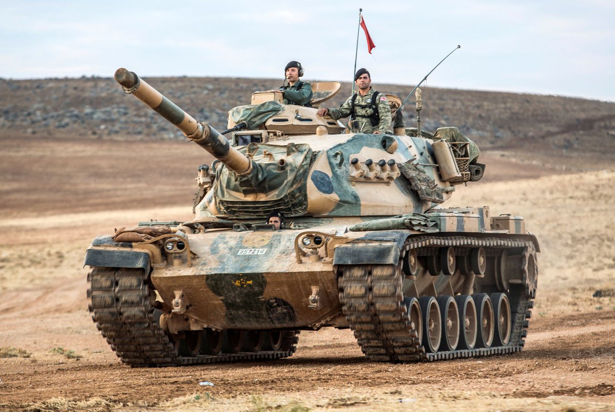 VinodDX9's tweet photo. From some videos what I do can understand #Turjey is using basic M-60 tank and AFV-15 IFV in Syrian offensive against Kurds (images are for representation)
#TurkishInvasion https://t.co/jG4A2frB5W