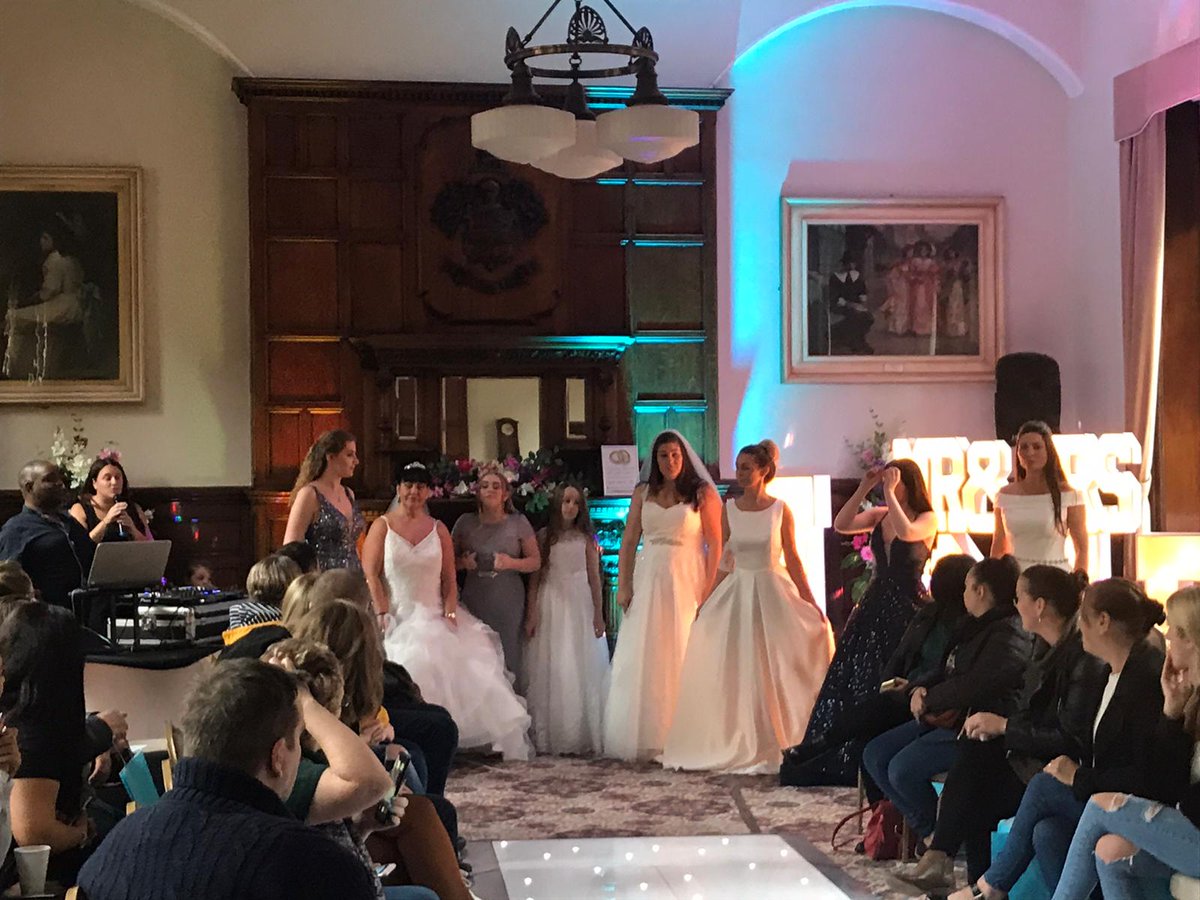 A bridal catwalk was among the wide variety of displays at Sunday's town hall wedding fair #StHelens 👰