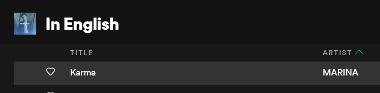 matd_ph's tweet photo. JUST IN | MARINA's "Karma" just got featured in @Spotify's "In English" playlist, exposing her to over 74k listeners! #LOVEANDFEAR #PROJECTKARMA https://t.co/gWwbThKZ5R