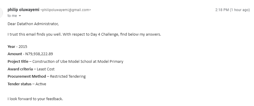 PPDC_ng's tweet photo. And our winner today is @PhilipOluwayemi 
Join us tomorrow for another opportunity to win!

#ItsAllAboutData https://t.co/fRy339yKPs