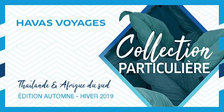 2 destinations, la #Thaïlande et l'#AfriqueduSud : 2 continents, 2 #circuits élaborés avec soin et une palette d'expériences qui vous attend.
Nos partenaires vous proposent DEUX VOYAGES, à personnaliser en ajoutant leurs extensions.
Cliquez pour découvrir :bit.ly/CollPartHV