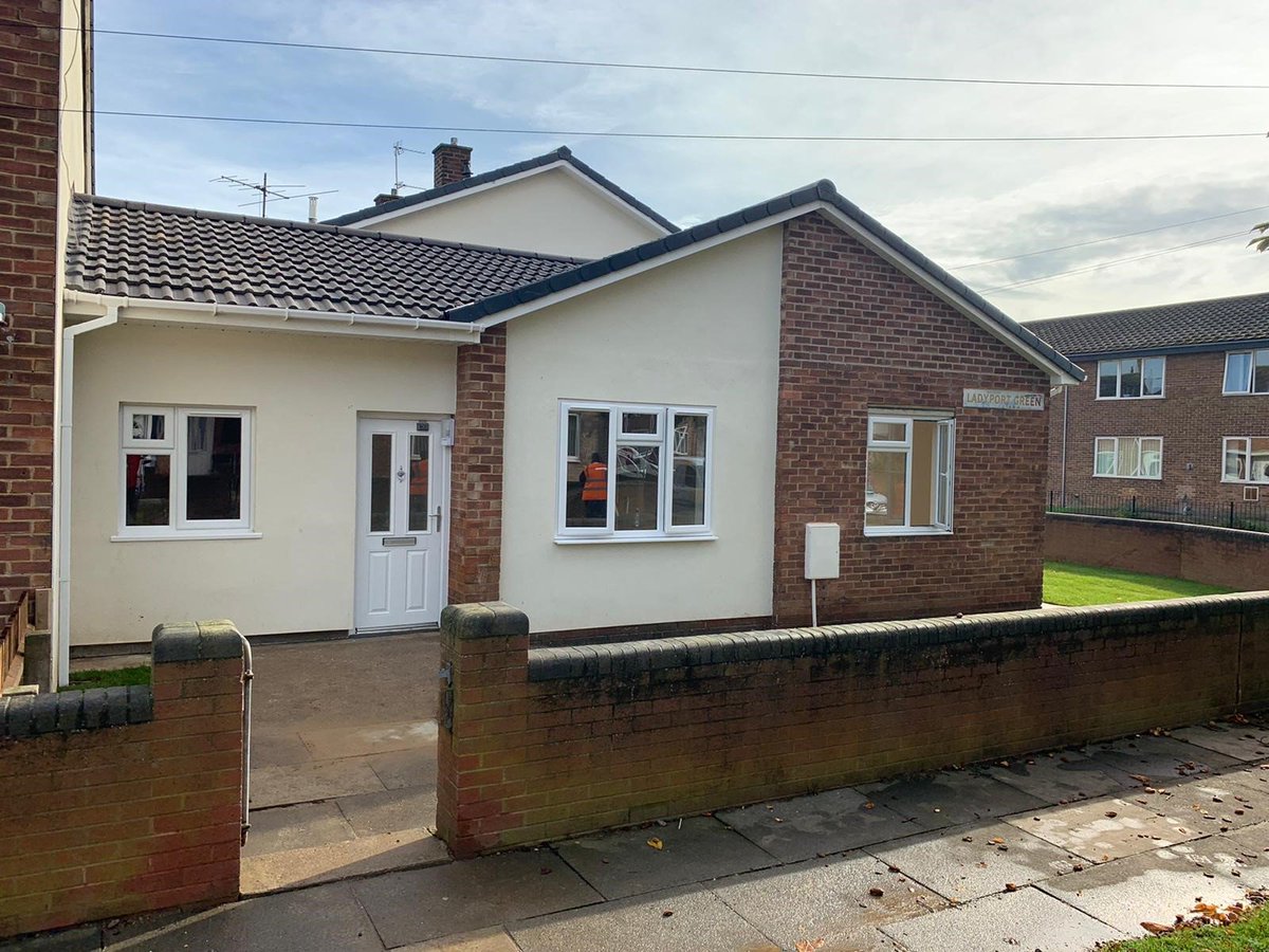 My Team member Luke Metcalfe is so excited to see that his fire damaged flats have been transformed into this fabulous bungalow on Portrack. 
<a href="/Thirteen_Group/">Thirteen Group</a> #newbungalow #happybidding
