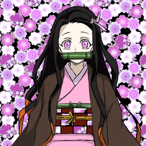 いちじくさんがTwitterに投稿した竈門禰豆子(鬼滅の刃)のイラスト。