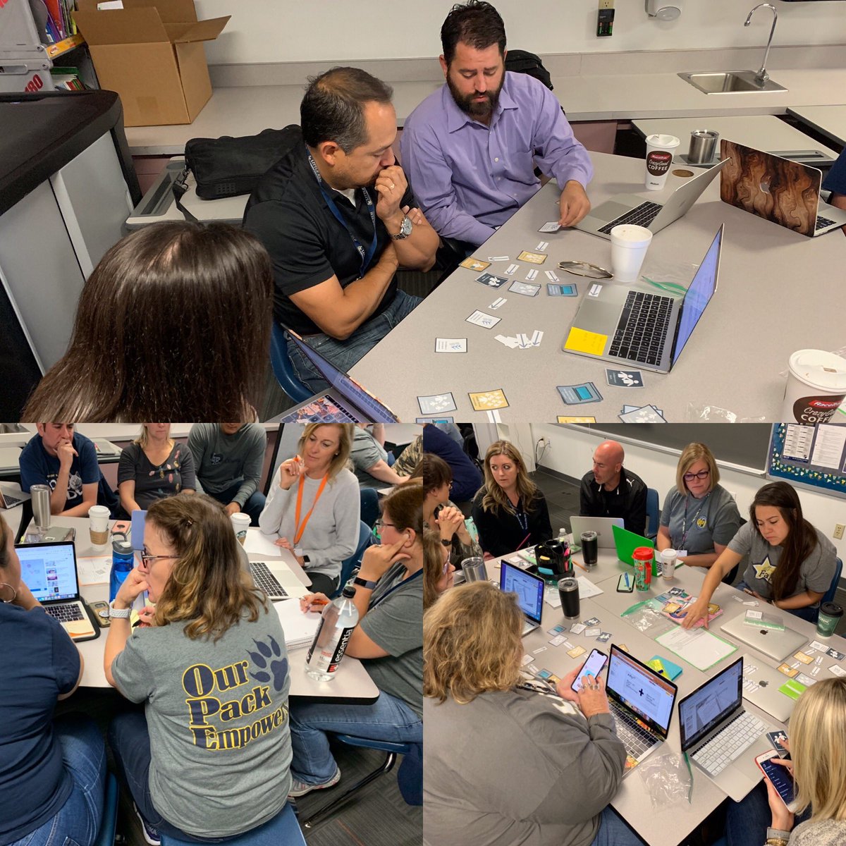 LEISDDigLearn's tweet photo. Wonderful morning of collaborative learning with @leisd Ts! Who’s ready to give #stationrotationmodel a try in their classroom? 🙋🏼♀️🙋🏽♂️ @jwisemantech @MJ_teaches @MelHeckman_DLF @E3AmandaLE #LobosLearn https://t.co/skw0odTOaA