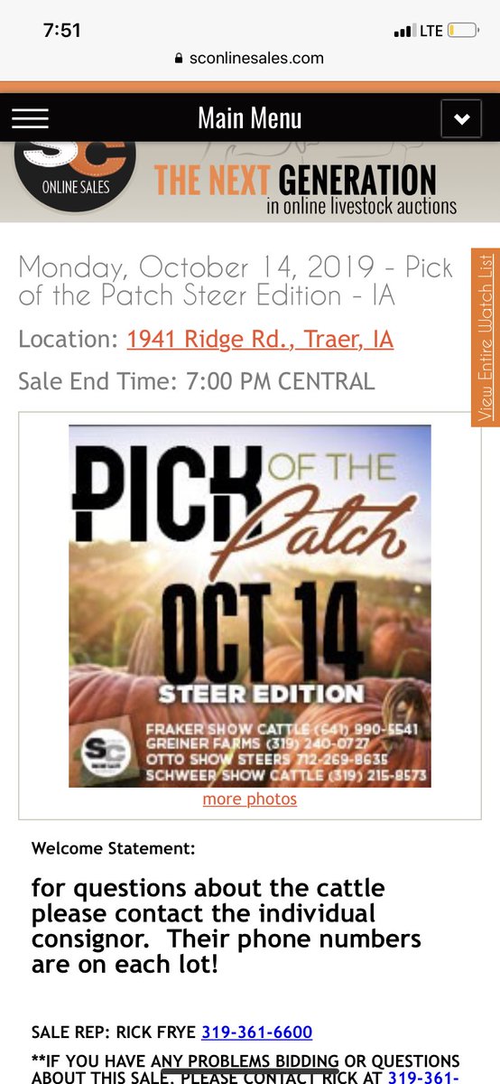 keaton_otto98's tweet photo. Pick of the patch steer edition ends tonight!!!! Go check em out!!  https://t.co/E36cKAHFXr https://t.co/Ww4S1CSuiu
