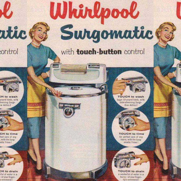 Omatic of the week:
Surgomatic washer
With the touch of a button, the Surgomatic can clean a 10-pound load; with the touch of another, the machine will even drain the wash water! 
.
.
.
#omatic #vintage #blendomatic #whirlpool #vintage #fifties #automati… ift.tt/2Mtjaz0
