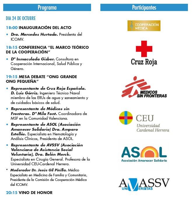 IICOMV's tweet photo. Mesa Redonda "La Cooperación a debate"

📅 24 de octubre de 2019 a las 18:00h
📌📭 ICOMV https://t.co/2QG4grpDj0