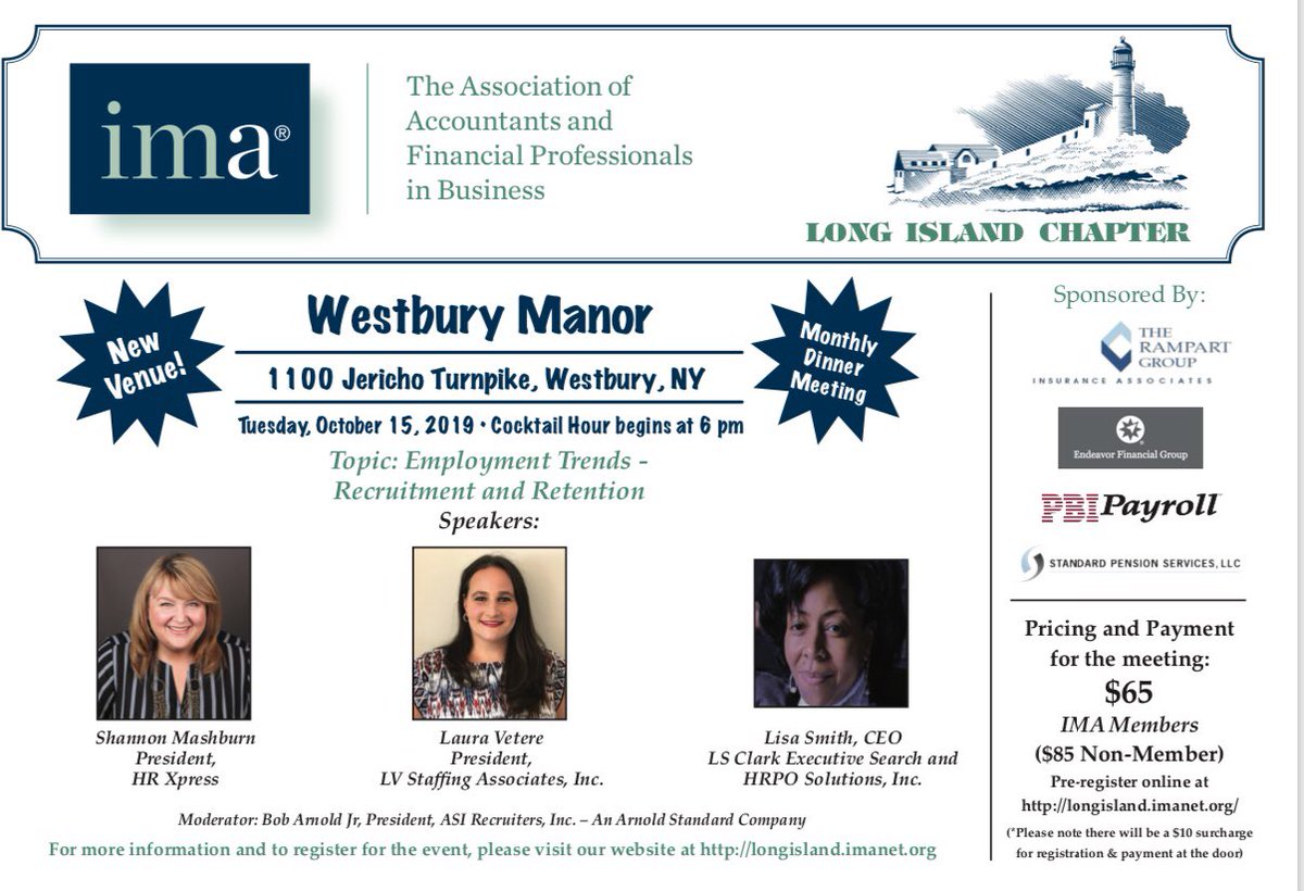 ima_longisland's tweet photo. You didn’t miss it!  Happening tomorrow 10/15/19.   Register now to avoid the walk in fee at the door
#chapterpride #ima https://t.co/QHOp37Clft