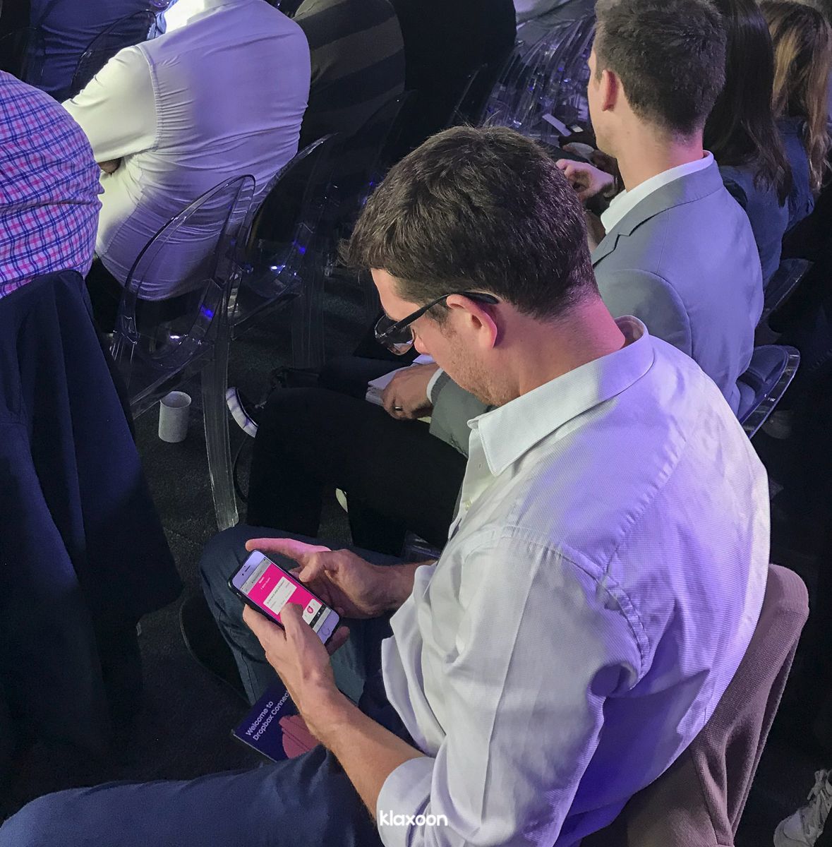 Klaxoon's tweet photo. Proud to be at #DropboxConnect #London as a tech partner with @zoom_us, @SlackHQ and @adobe.
More info about partnership with @Dropbox 👇
https://t.co/hbN7C8MSxO
#TheMeetingRevolution @DropboxBusiness #Teamwork #Collaboration #Workspace https://t.co/dSm5w3QxZm