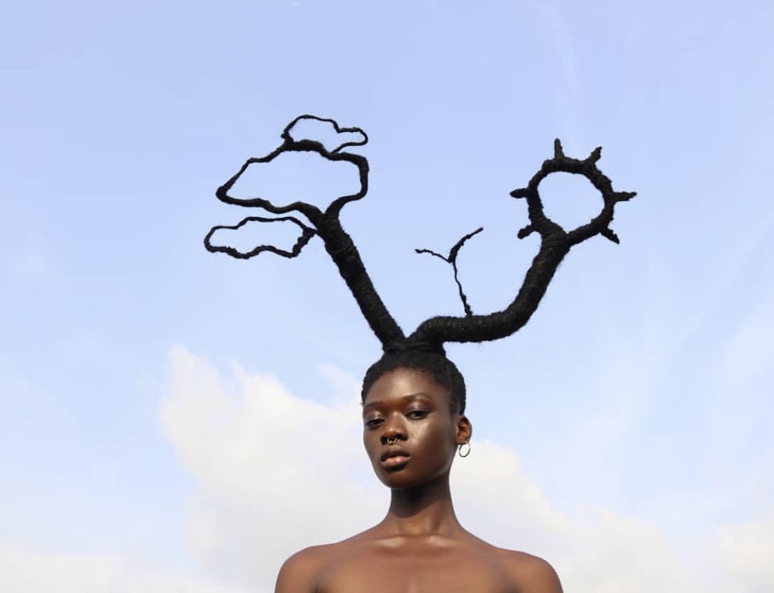 Laetitia Ky ( @laetiky) is a Côte d’Ivoire based hair sculptorShe was inspired by hairstyle worn by pre-colonial African tribes. "Things have come a long way, but even today kinky hair is taboo for some Africans. I want to look back to our traditions and draw from them”