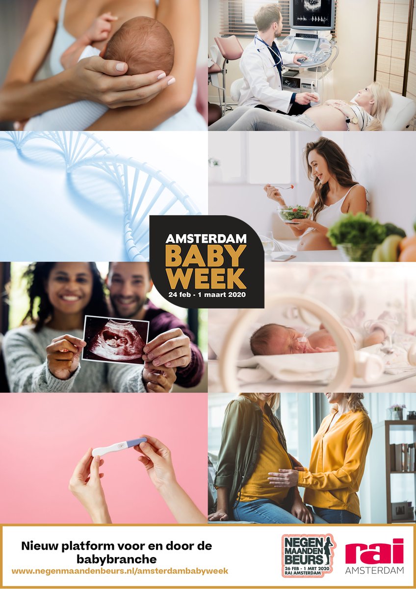 RAI_Amsterdam's tweet photo. In februari 2020 introduceren RAI Amsterdam en de @negenmaanden een nieuw platform voor en door de babybranche: @adamamsterdam Baby Week. https://t.co/jzsA7GOK1s https://t.co/rYjt5wE6Gp
