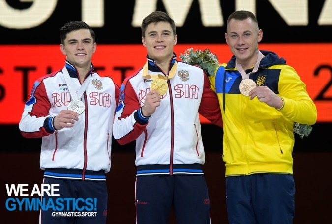 RussianEmbassy's tweet image. #TeamRussia wins 9 medals in total, incl 3 gold  in #Stuttgart2019 @gymnastics! We are proud of you!